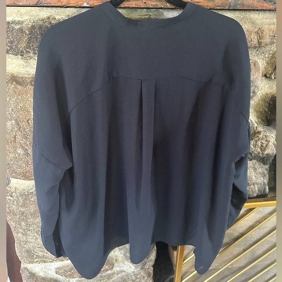 EUC COS Silky Navy Button Up - Picture 3 of 4